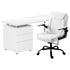 Artiss Computer Desk Executive Office Chairs Sets White