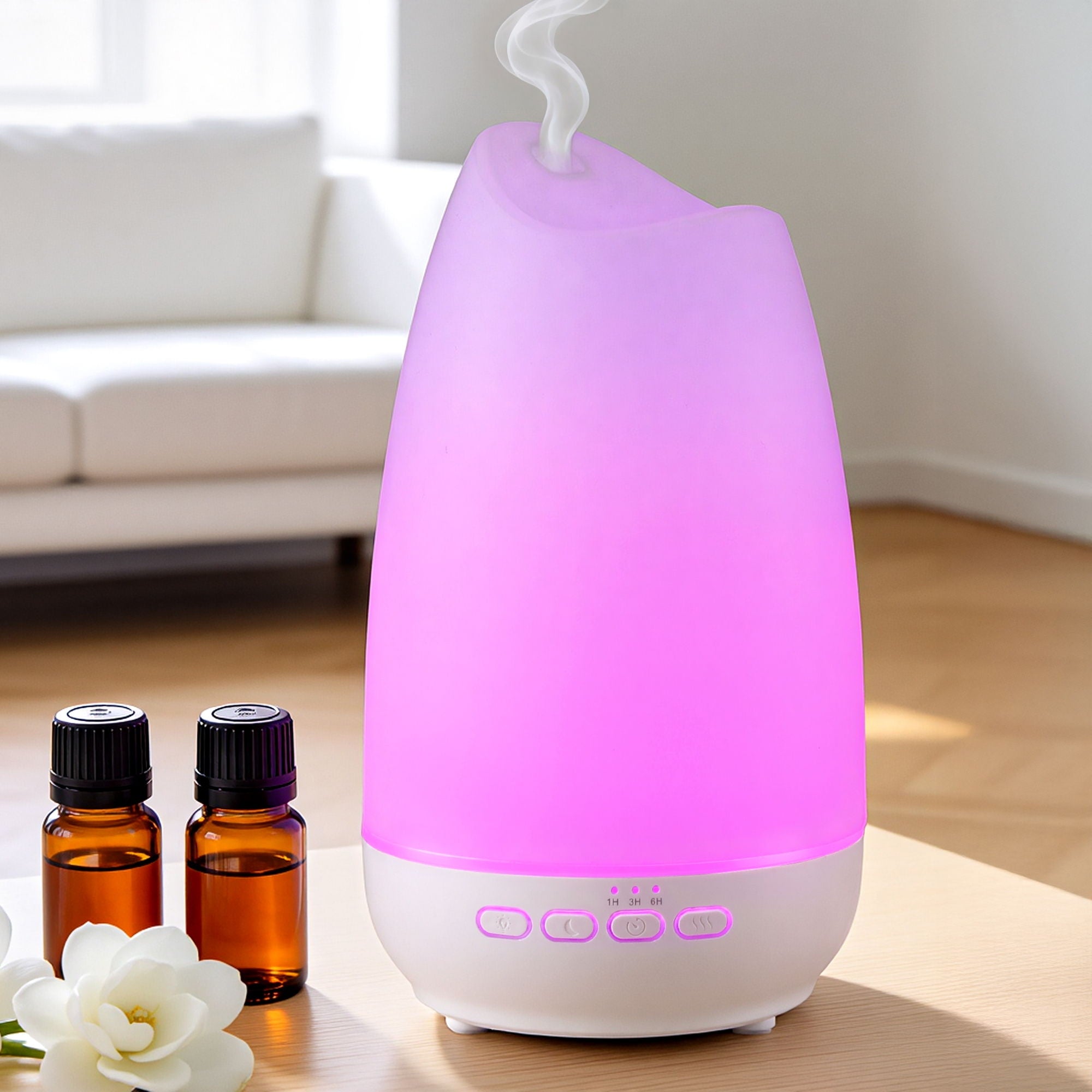  Devanti Ultrasonic Essential Oil Aroma Diffuser Aromatherapy Cool Mist Humidifier w/ LED Light 300ml