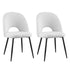 1 Set of 2 Artiss Dining Chair Boucle Sherpa