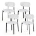 Artiss Dining Chairs Set of 4 Sherpa Boucle White
