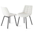 Artiss 2x Dining Chairs Velvet Tufted Kitchen Lounge Cafe Accent Chair Beige
