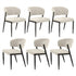 Artiss Dining Chairs Set of 6 Linen Fabric Soft Upholstered Chairs Beige