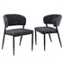Artiss Dining Chairs Set of 2 Linen Fabric Soft Upholstered Chairs Charcoal