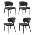 Artiss Dining Chairs Set of 4 Linen Fabric Soft Upholstered Chairs Charcoal