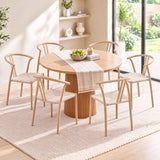 Artiss Dining Chairs Set of 6, Accent Chair for Living Room & Balcony Double Slat Back