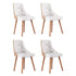 1 Set of 4 Artiss Dining Chairs White PU