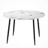 Artiss Dining Table Round Marble Effect 110CM