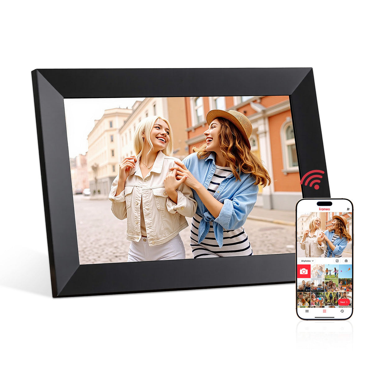 Artiss Digital Photo Frame 10.1 Inch WIFI Touch-Screen Picture Video Player 32G