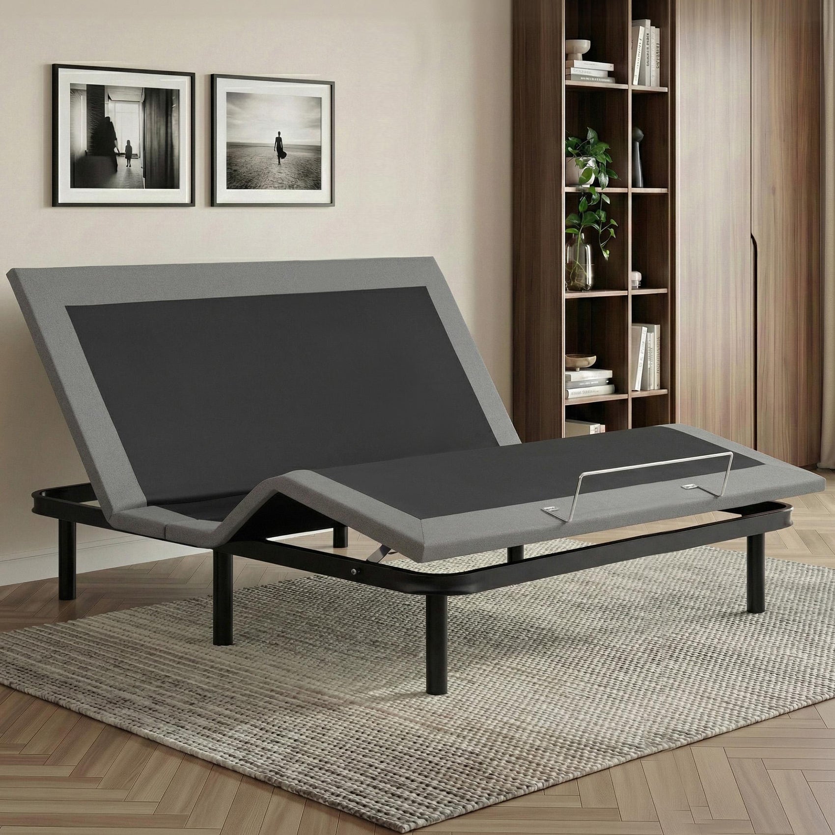 Artiss Adjustable Bed Frame King Size Electric Bed Base Wireless Remote Control Zero Gravity Power Bed Foundation