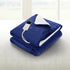 Giselle Electric Throw Rug Heated Blanket Washable Snuggle Flannel Winter Navy