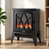 Devanti 2000W Electric Fireplace Heater Stove Freestanding 3D Flame Effect Indoor Space Heaters