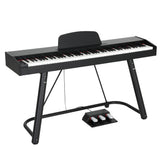 Alpha 88 Keys Electronic Piano Keyboard Digital Electric w/ Stand Semi-Weighted