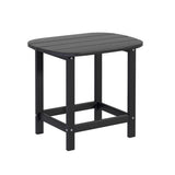 Gardeon Outdoor Coffee Side Table HDPE Desk Patio Furniture Camping Garden Black