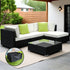 Gardeon 5-Piece Outdoor Sofa Set Wicker Couch Lounge Setting Cover