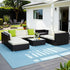 Gardeon 9-Piece Outdoor Sofa Set Wicker Couch Lounge Setting Cover