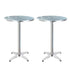 Gardeon Set of 2 Outdoor Bar Table Aluminium Round 70/110CM