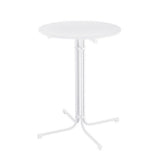 Gardeon Outdoor Bar Table Round Folding Desk Top 109cm Patio Furniture White