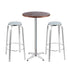 Gardeon 3-Piece Outdoor Bar Set Bistro Table Stools Adjustable Wooden Cafe