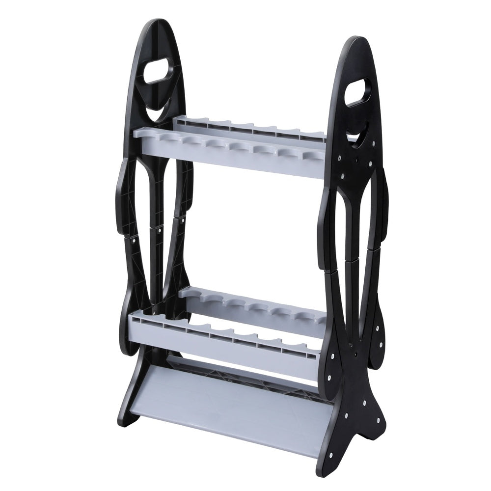 Seamanship Fishing Rod Holder 16 Storage Rack Fishing Pole Stand Garage Organizer Holds 