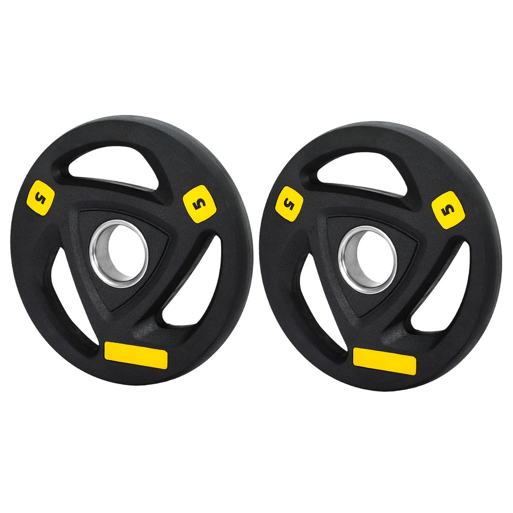 Everfit Weight Plates Olympic 5kgx2 Dumbbells Barbells Plate Weight Lifting Home