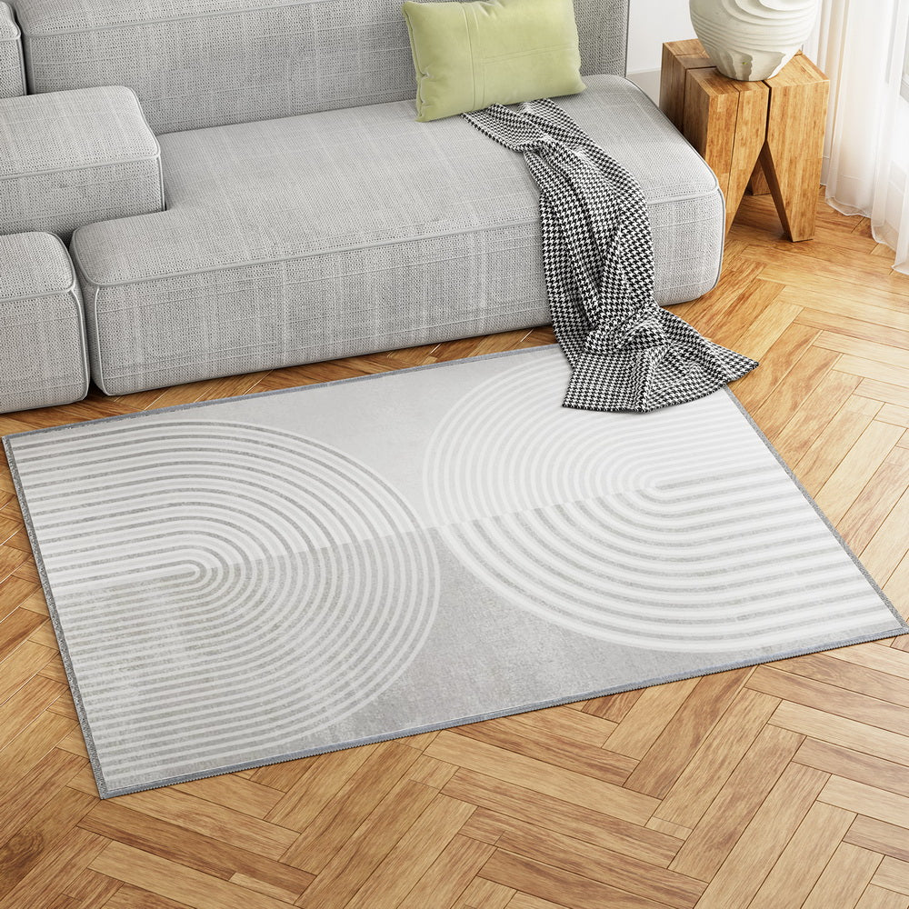 Artiss Rug 120x160cm Area Rug Washable Mat Large Carpet Faux Rabbit Fur Cyril