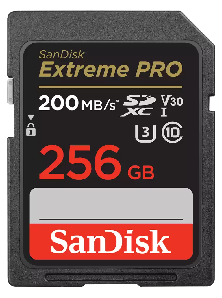 (LS) SanDisk 256GB Extreme PRO Memory Card 200MB/s Full HD & 4K UHD Class 30 Speed Shock Proof Temperature Proof Water Proof X-ray Proof (EOL)