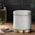 Artiss Ottoman Storage Foot Stool Round Velvet Grey