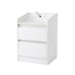 Artiss Bedside Table Nightstand with Charging Station 2 Drawers LED White