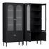 Artiss 2x Buffet Sideboard Cabinet Pantry 5-Tier Storage Cupboard Fluted Black