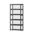 Artiss 5-Tier Display Cabinet Storage Bookshelf Clear Shelf Black