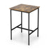 Artiss Bar Table Counter Kitchen Dining Desk Pub 60x92cm Vintage Metal Walnut
