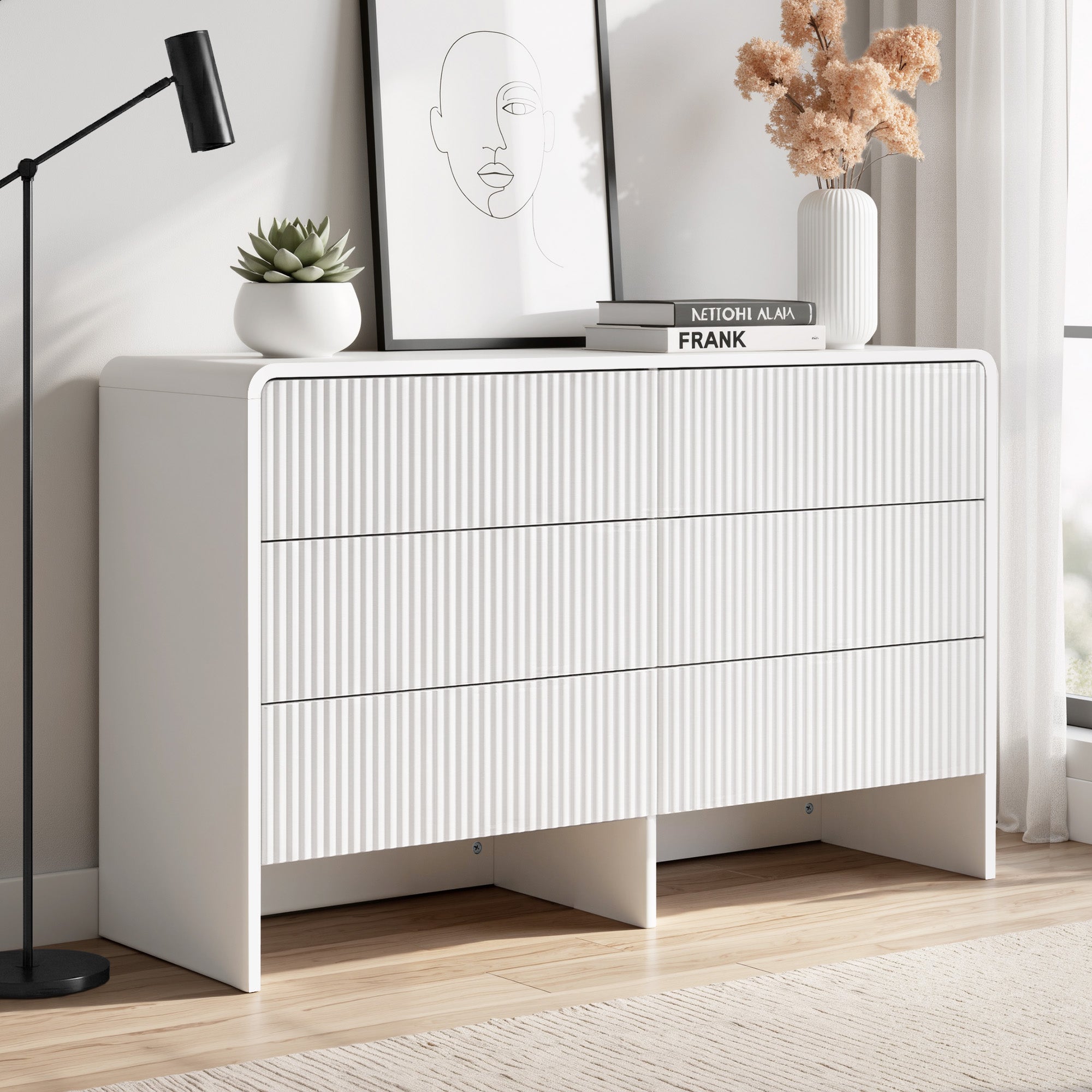 Artiss 6 Chest of Drawers Dresser Cabinet Beige