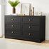 Artiss 6 Chest of Drawers Tallboy Cabinet - LEIF Black