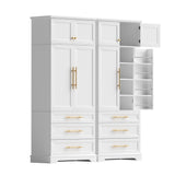 Artiss 2X Buffet Sideboard Cabinet Pantry Kitchen Storage Cupboard Drawers Doors