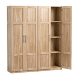 Artiss 2x Buffet Sideboard Cabinet Pantry Hutch Kitchen Storage Organiser Pine