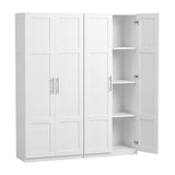 Artiss 2x Buffet Sideboard Cabinet Pantry Hutch Kitchen Storage Organiser White