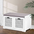 Artiss Shoe Rack Cabinet Bench White Caye