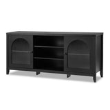 Artiss Buffet Sideboard Shelves Double Doors - Black