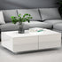 Artiss Coffee Table 4 Drawers White Trevi
