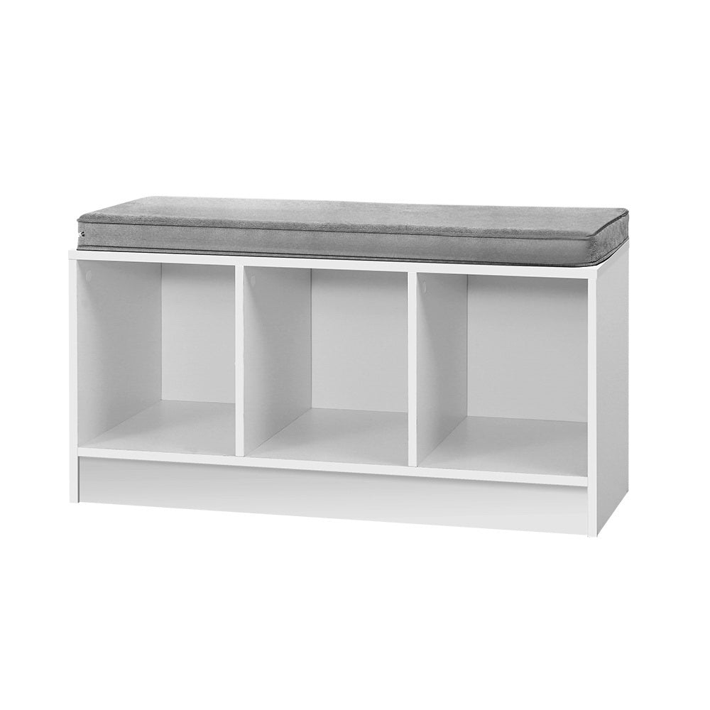 Artiss Shoe Rack Cabinet Bench White Zia