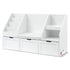 Keezi Kids Bookshelf Storage Organiser Toy Box Drawer Bench Seat Cabinet White