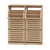 Artiss 2x Shoe Cabinet Storage Organiser 3 Flip Drawer Pine
