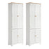 Artiss 2x Buffet Sideboard Pantry Cabinet Cupboard 6-Tiers Storage Shelves BERNE