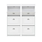 Artiss 2x Shoe Cabinet Storage Organiser 3 Flip Drawer White