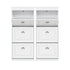 Artiss 2x Shoe Cabinet Storage Organiser 3 Flip Drawer White