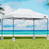 Instahut Gazebo Pop Up 3x4.5m w/Base Podx4 Marquee Folding Outdoor Wedding Camping Tent Shade Canopy White