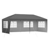Instahut Gazebo 3x6m Pop Up Marquee Wedding Party Outdoor Camping Canopy Grey