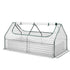 Green Fingers 3 in 1 Raised Garden Bed with Greenhouse Galvanised Planter Box Kit