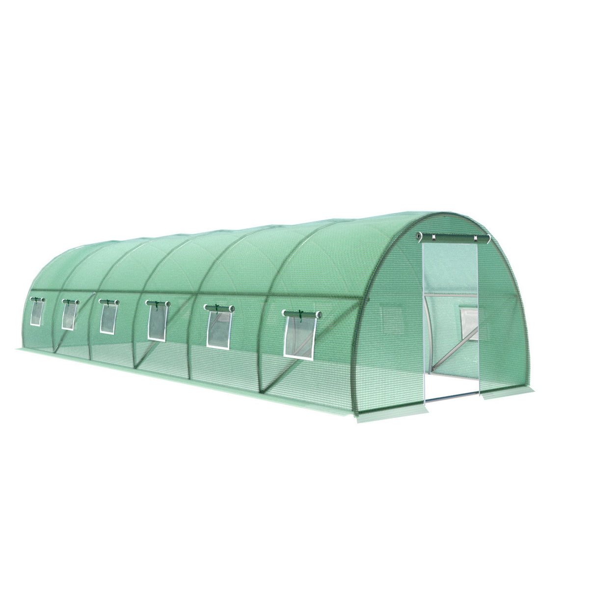 Green Fingers Greenhouse 9x3x2M Walk in Green House Tunnel Plant Garden Shed Dome