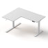 Artiss L-Shape Standing Desk Sit Stand Up Height Adjustable Electric Motorised White